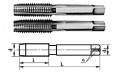 Метчики комплектные для трубной цилиндрической резьбы